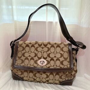 Coach Hampton Signature Shoulder Bag